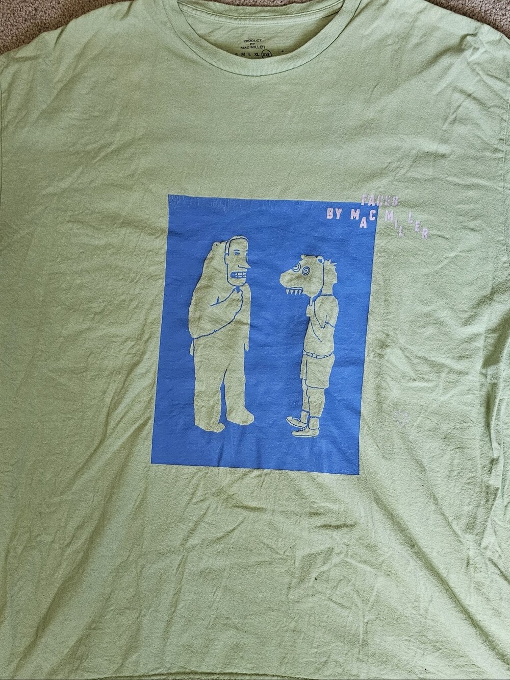 Mac Miller "Faces" Green T Shirt